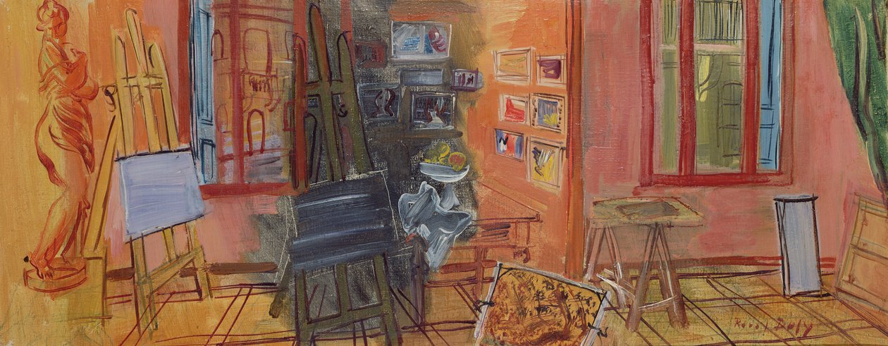 La Frileuse, Studio in Perpignan od Raoul Dufy