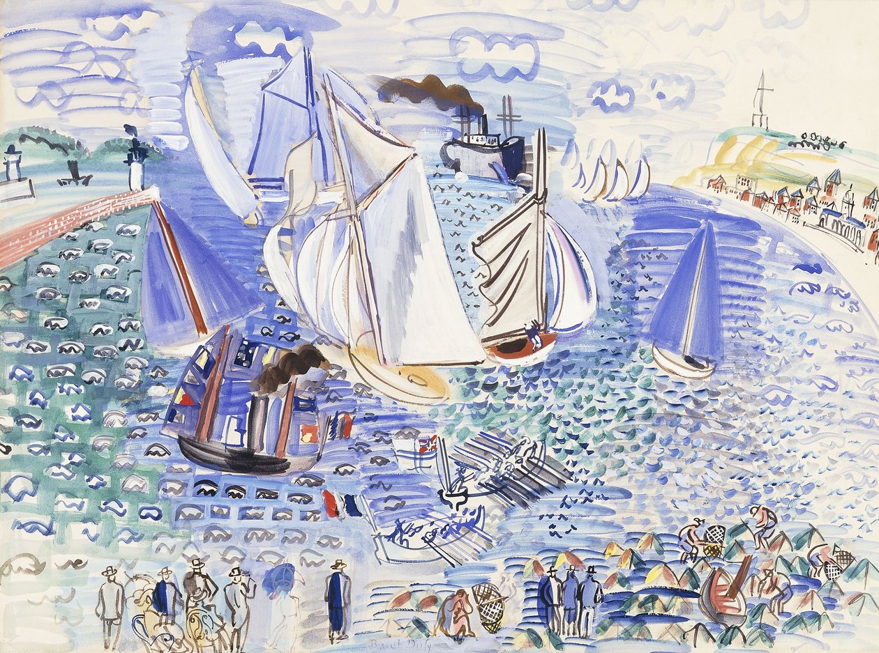 Návštěva anglické eskadry v Le Havru od Raoul Dufy