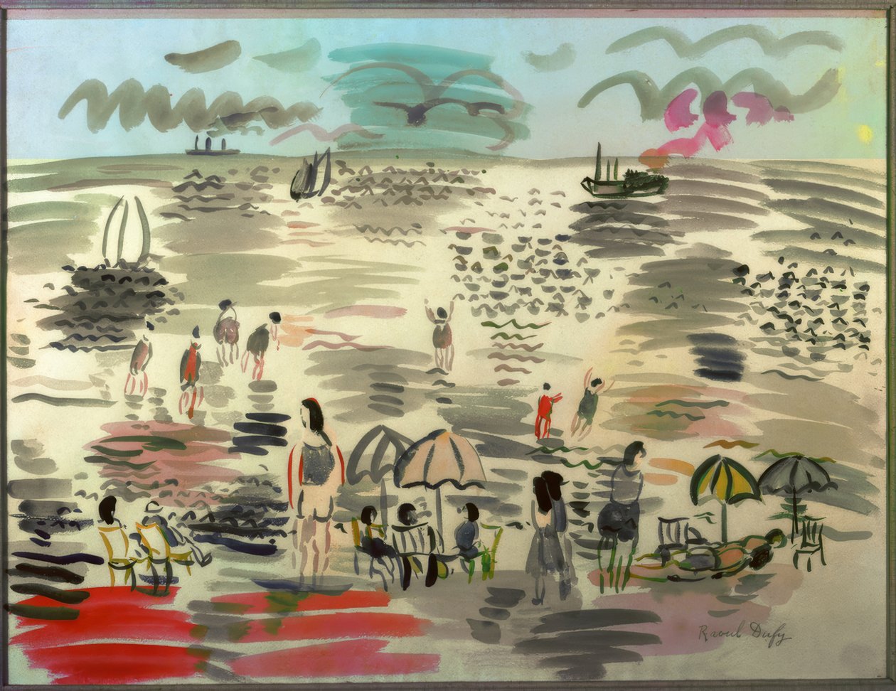 Pláž od Raoul Dufy