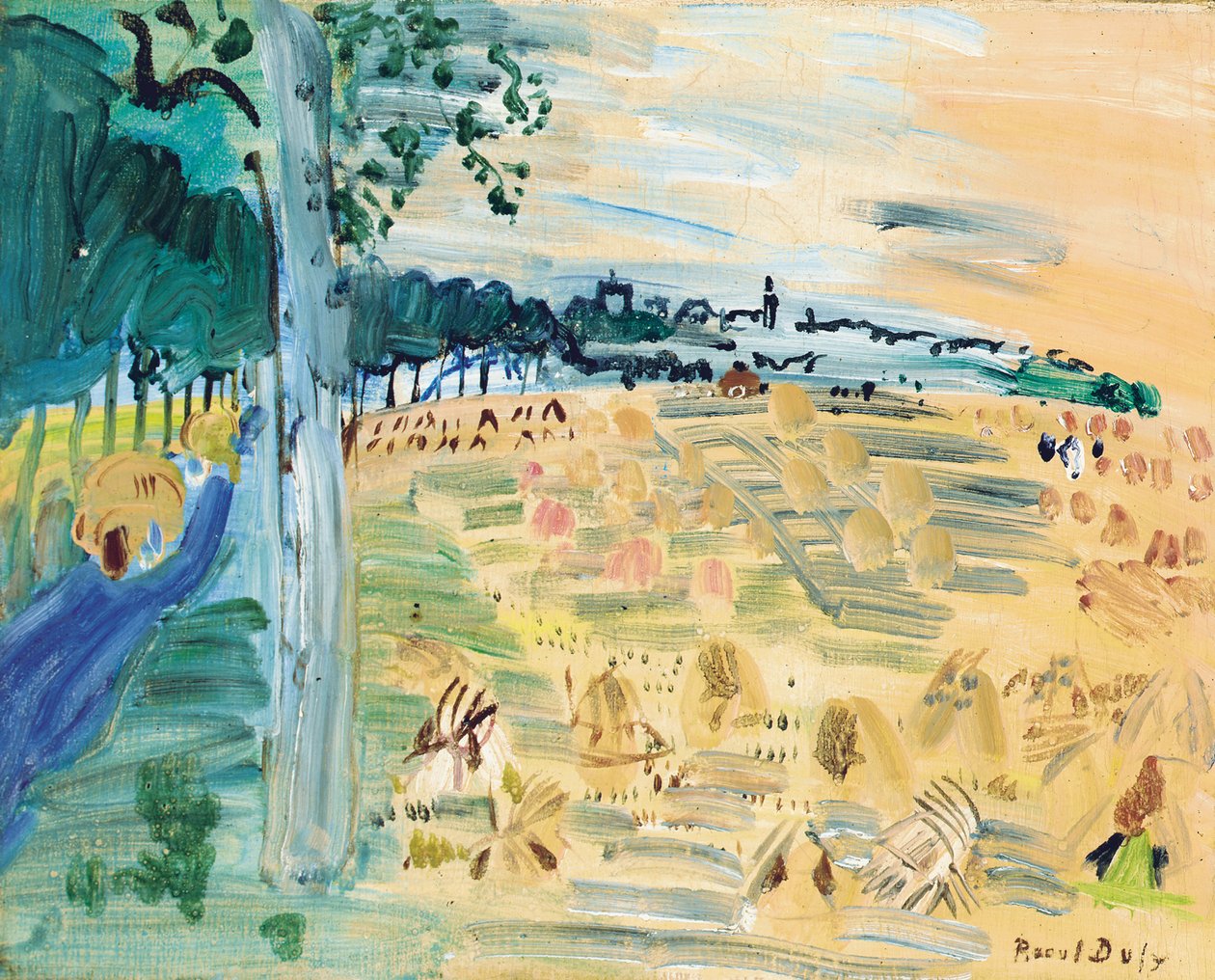 Langres, asi 1935 (olej na plátně) od Raoul Dufy