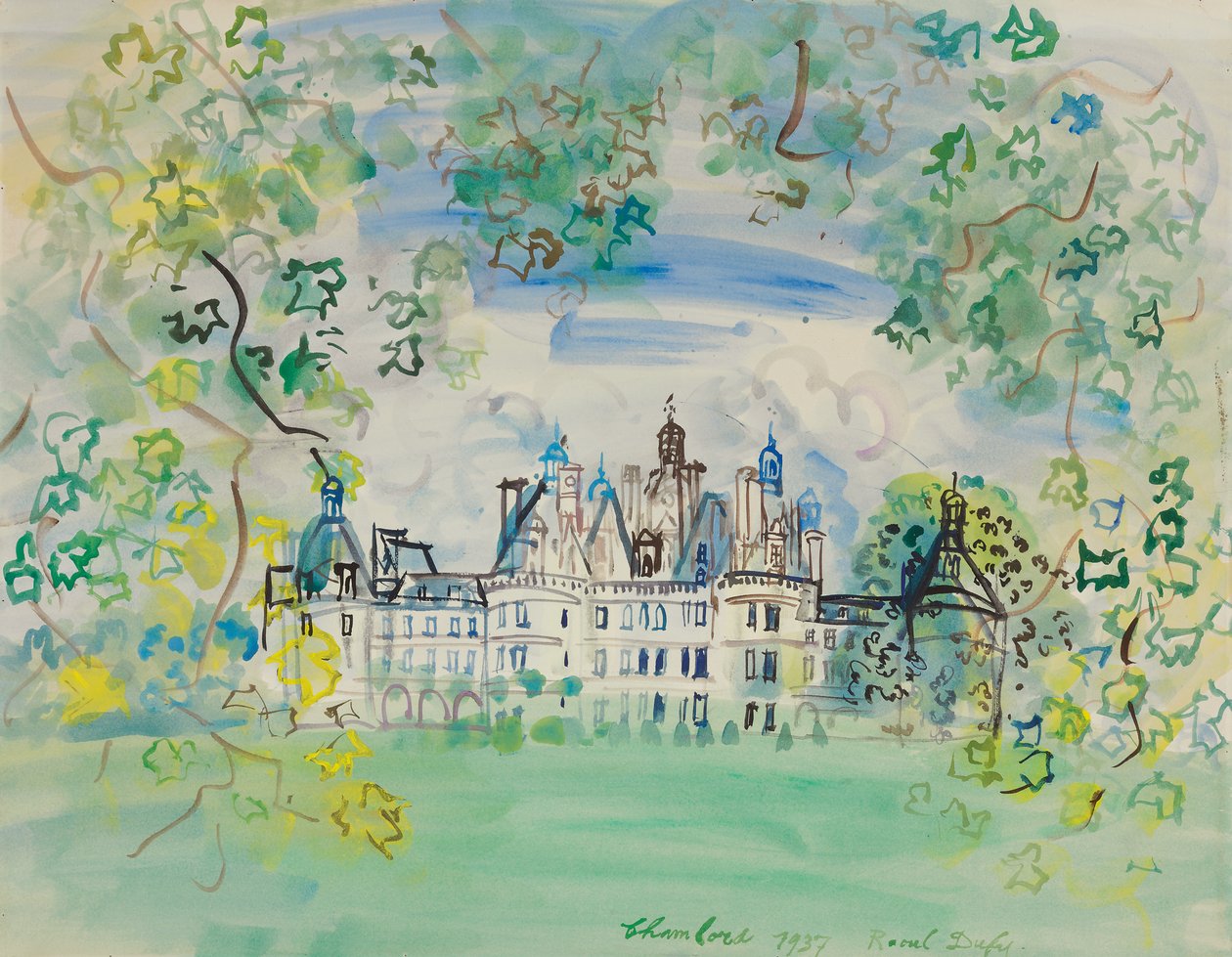 Chateau de Chambord od Raoul Dufy