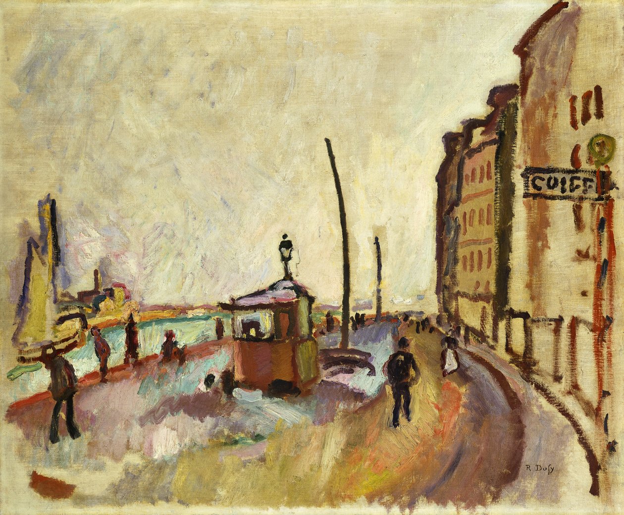 Le Havre, asi 1906-07 (olej na plátně) od Raoul Dufy