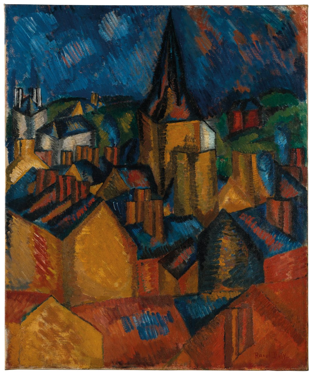 Zvonice (kostel sv. Vincenta v Le Havru) od Raoul Dufy
