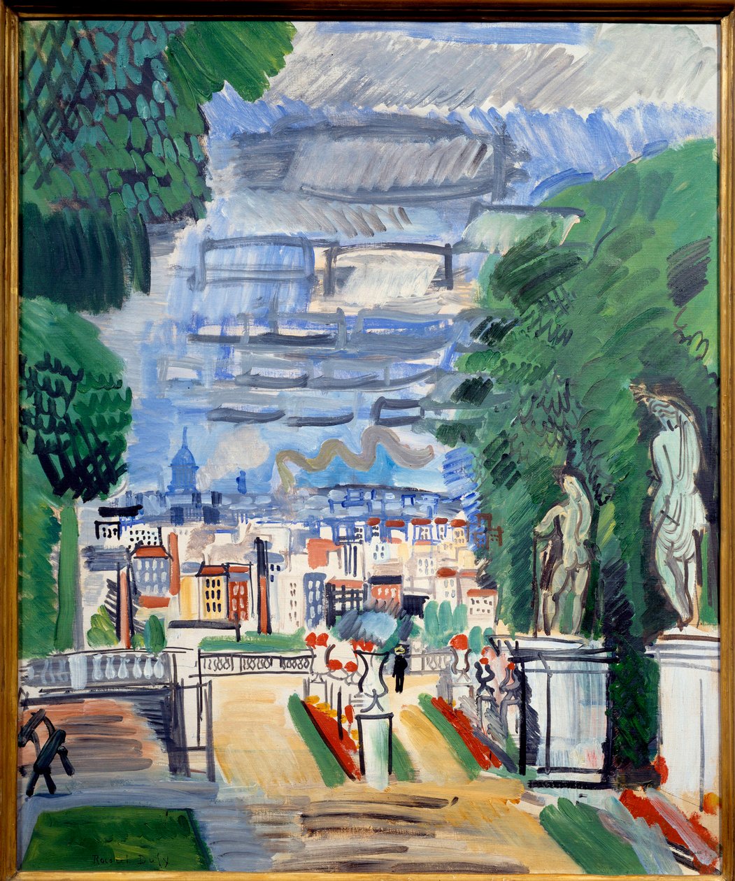 Le parc de Saint Cloud, 20. století (olej na plátně) od Raoul Dufy