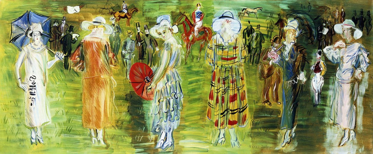 Poiretovy figuríny na dostizích v roce 1923 od Raoul Dufy