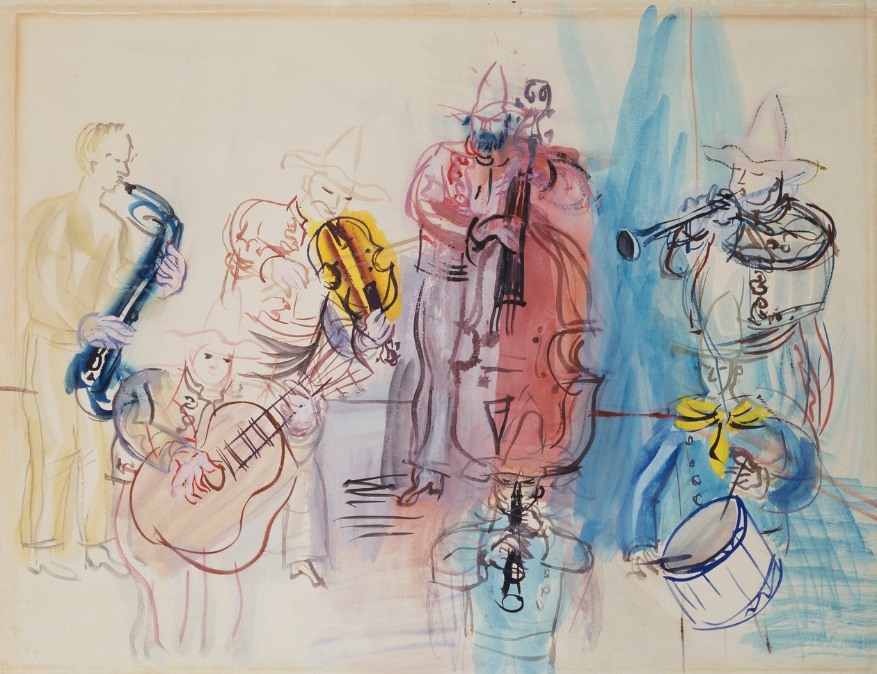 Mexičtí hudebníci od Raoul Dufy