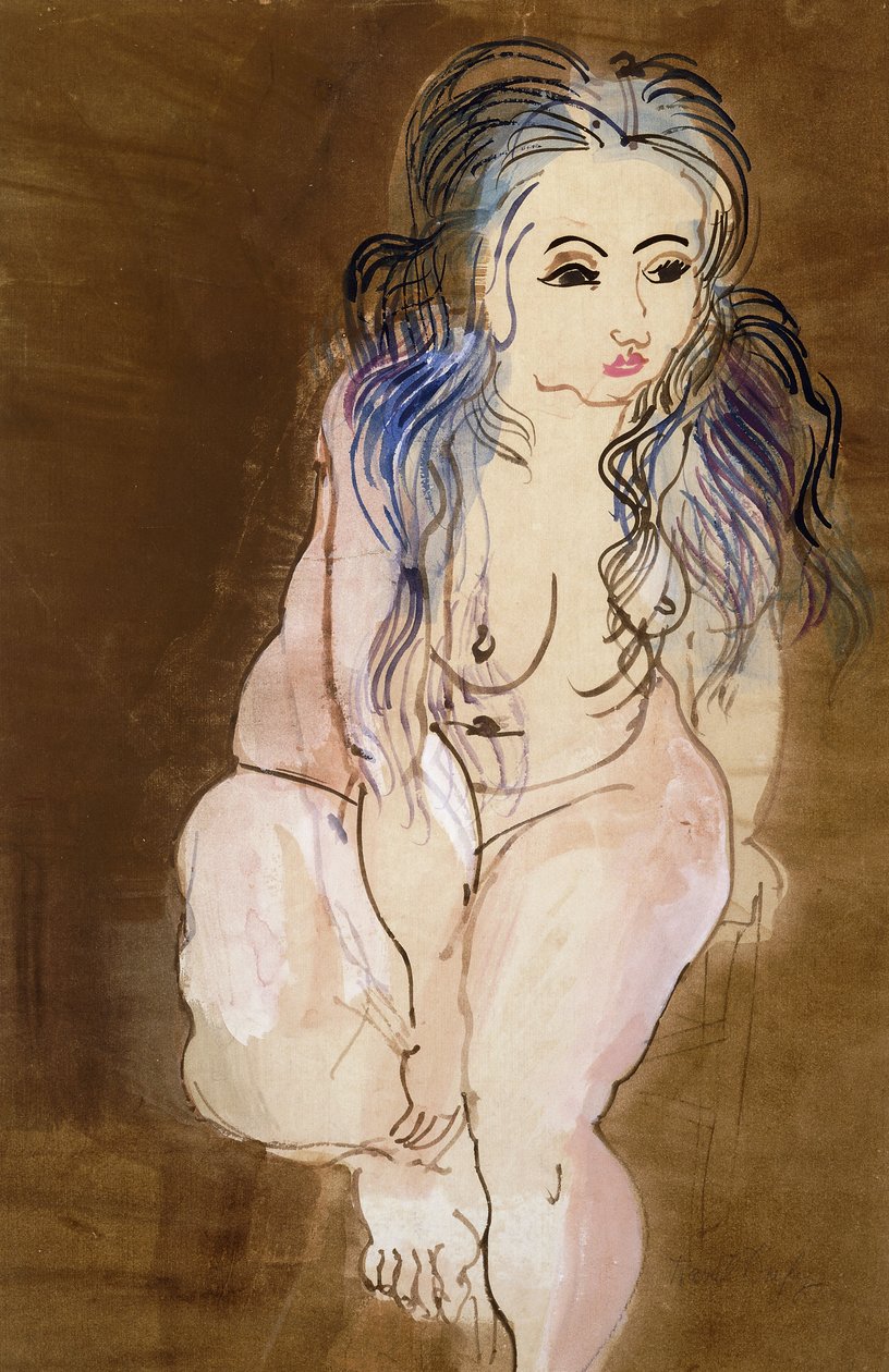 Sedící nahá žena; Femme Nue Assise od Raoul Dufy
