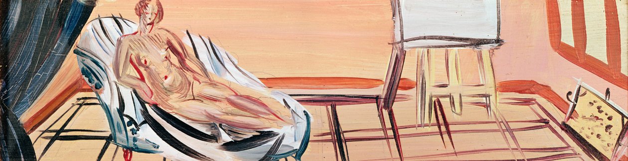 Akt s malířským stolem (olej na plátně) od Raoul Dufy