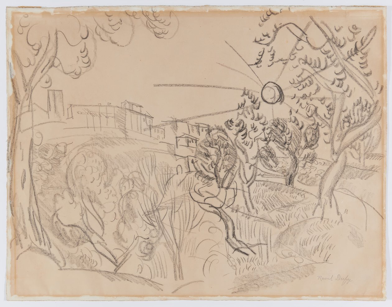 Olivovníky v Provence od Raoul Dufy