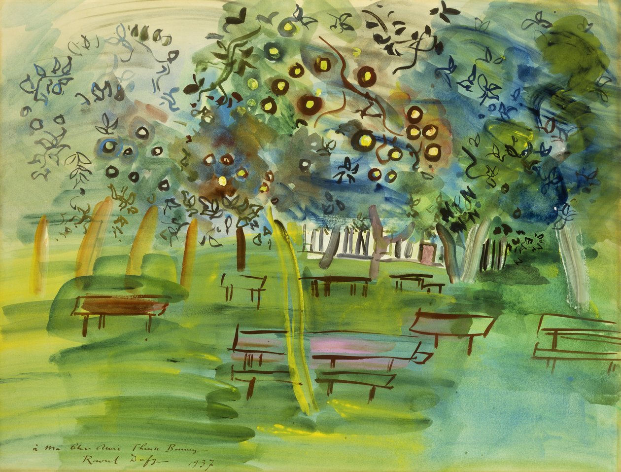 Ovocný sad v Normandii (Verger en Normandie) od Raoul Dufy