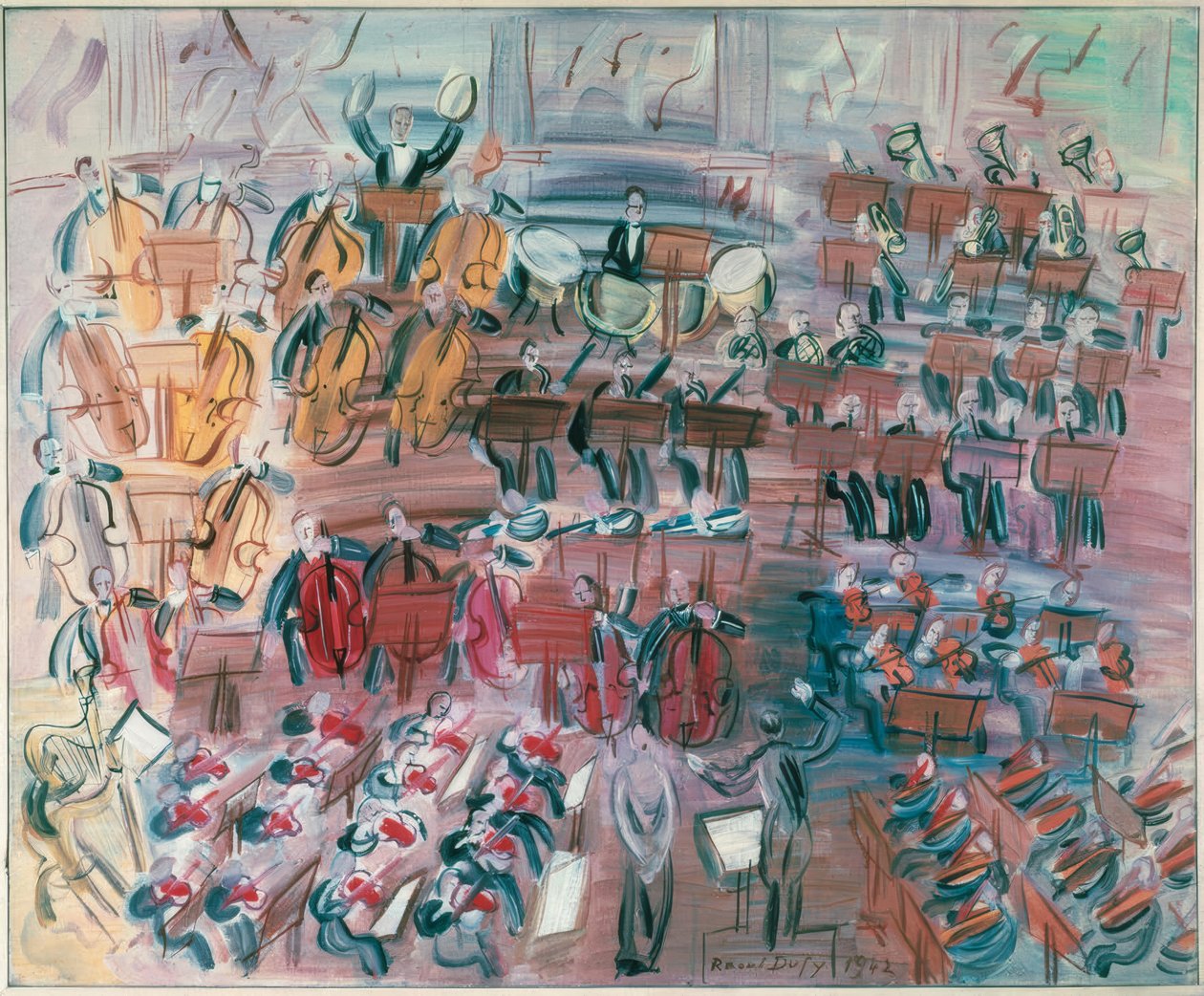 Orchestr se zpěvákem od Raoul Dufy