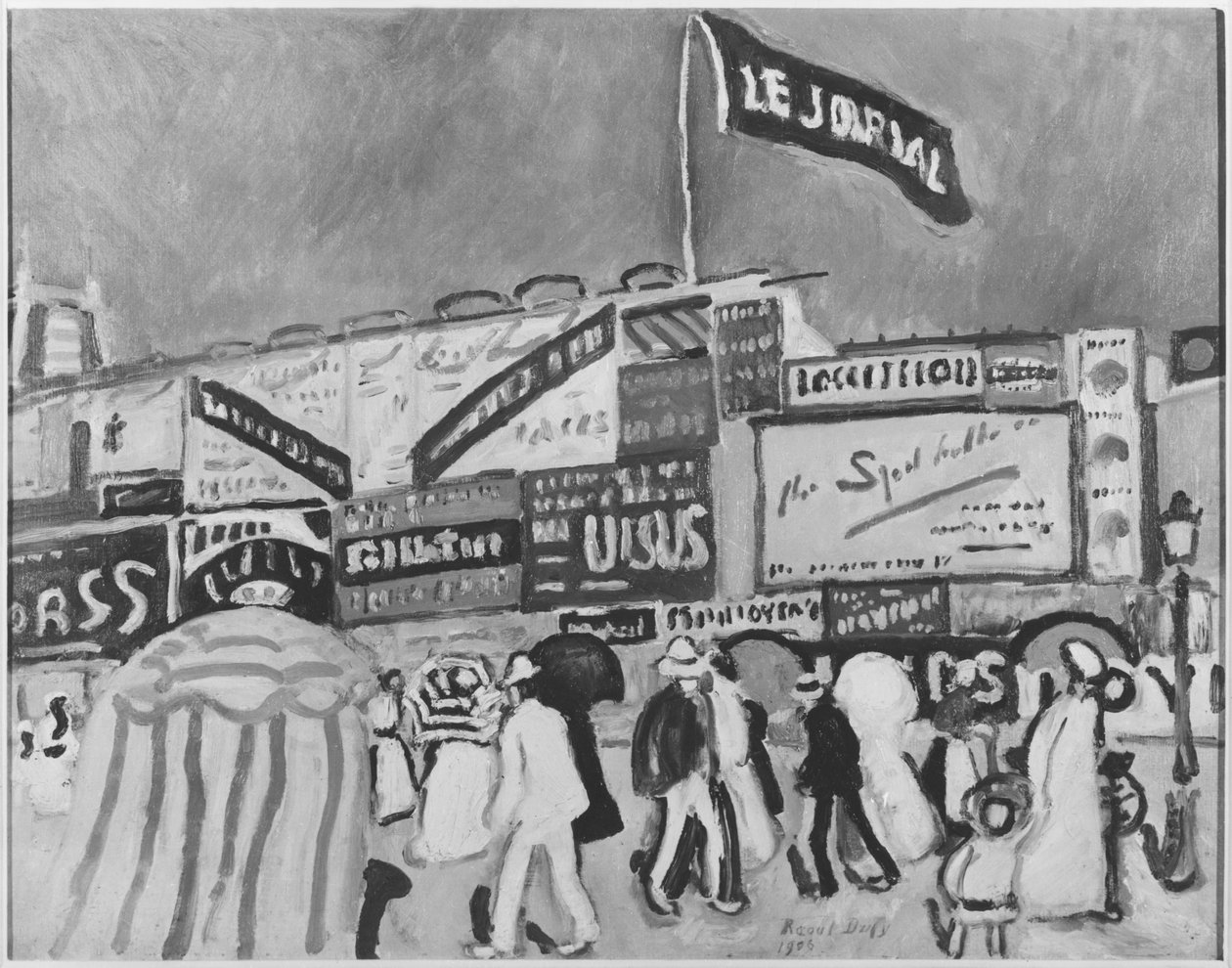 Plakáty v Trouville od Raoul Dufy