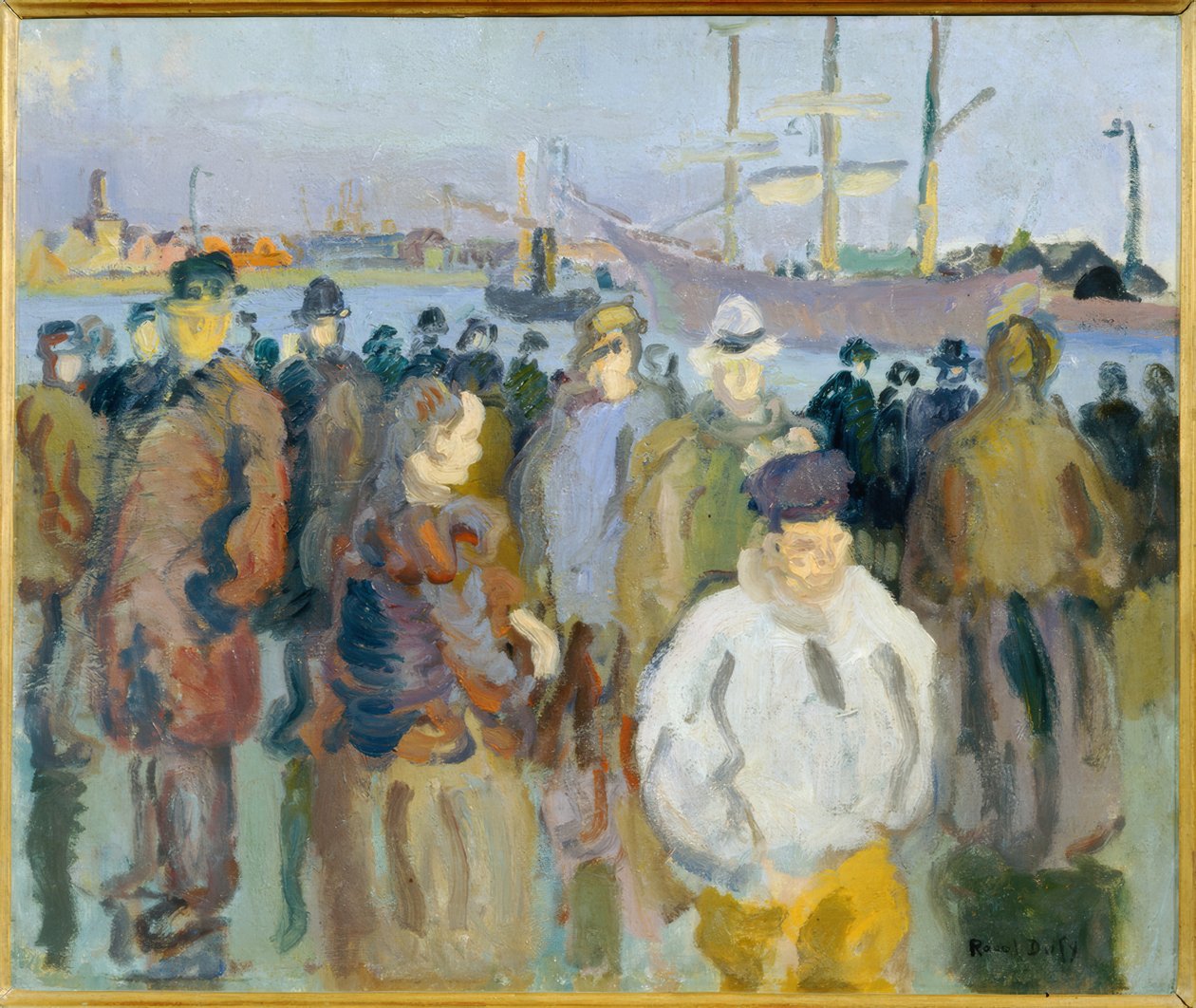 Nábřeží v Rouenu od Raoul Dufy