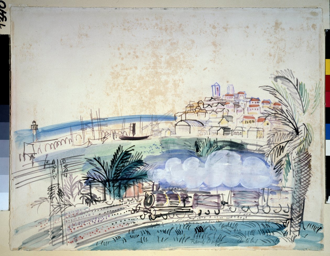 Železnice má Antibes od Raoul Dufy