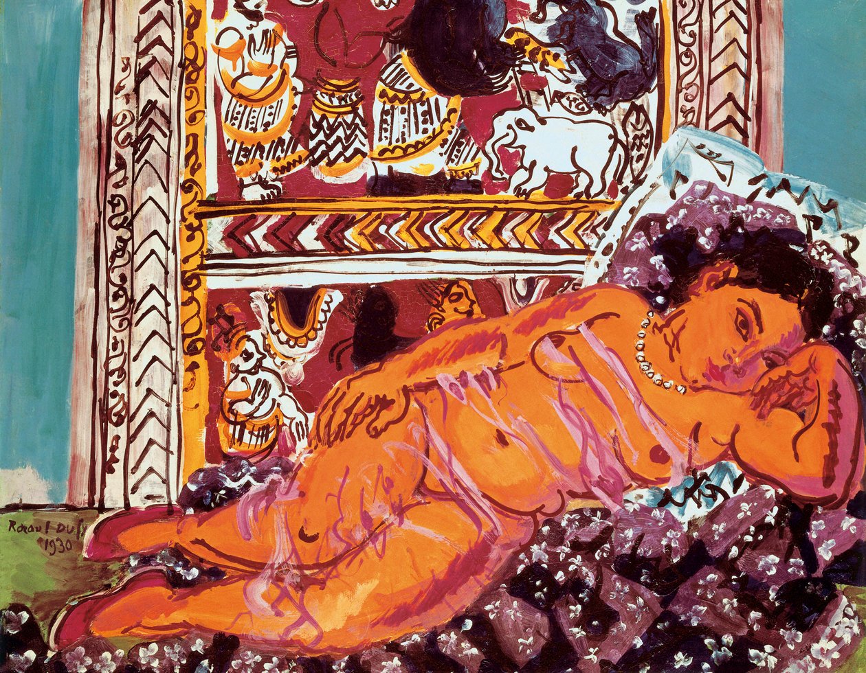 Obraz "Ležící akt", Raoul Dufy (1877-1953) od Raoul Dufy