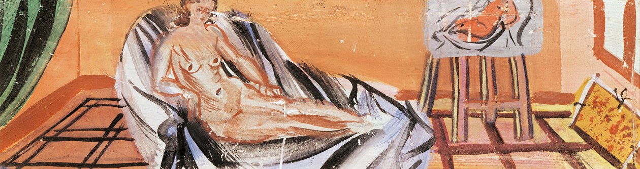 Ležící akt v umělcově ateliéru (olej na plátně) od Raoul Dufy