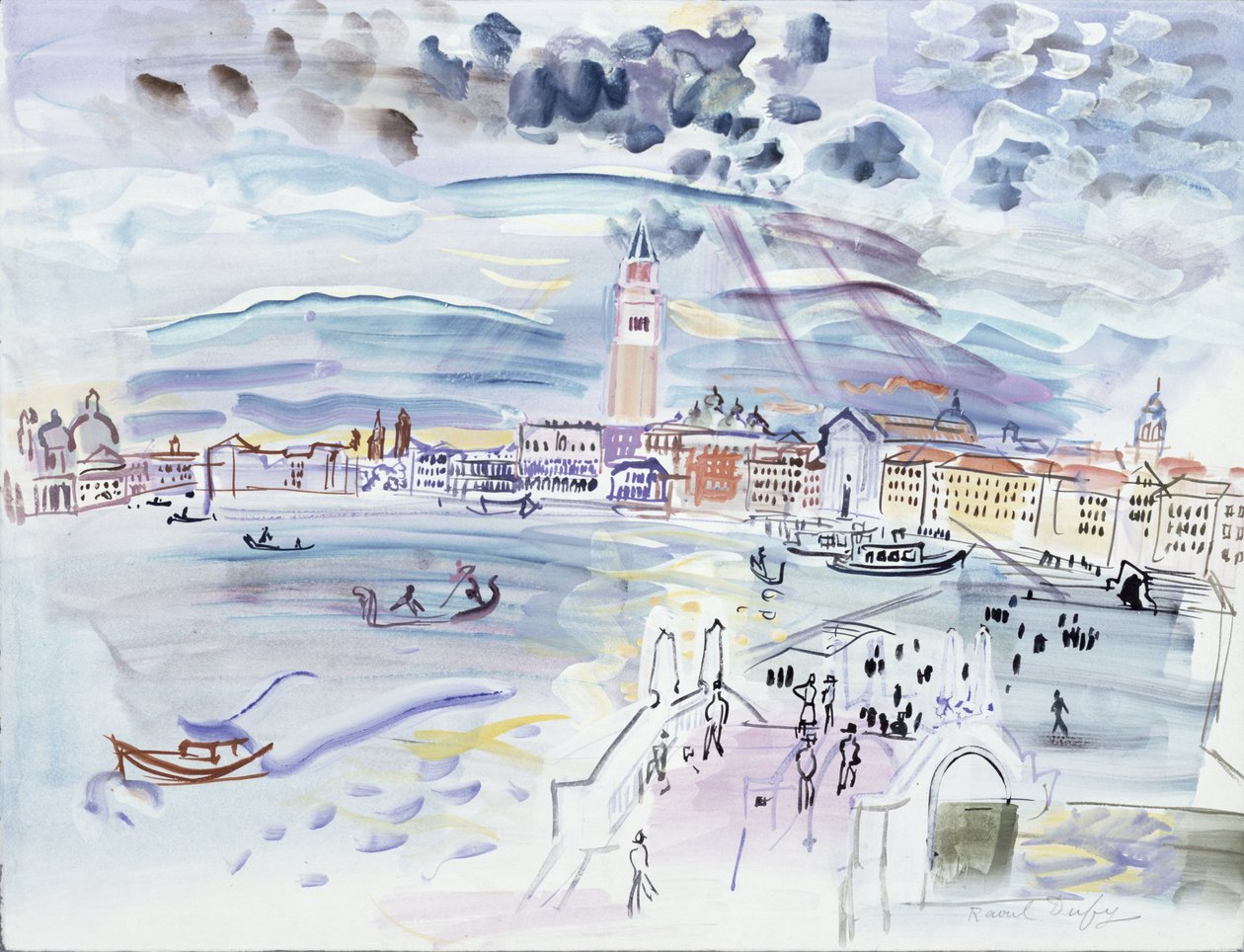 Riva degli Schiavoni, Benátky od Raoul Dufy