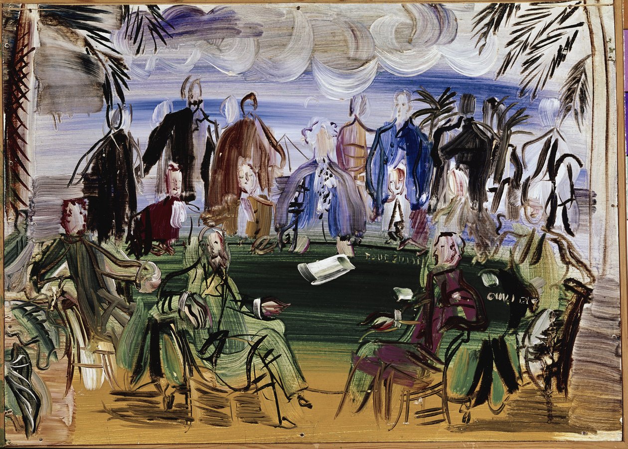 Vědci kolem stolu (olej na plátně) od Raoul Dufy