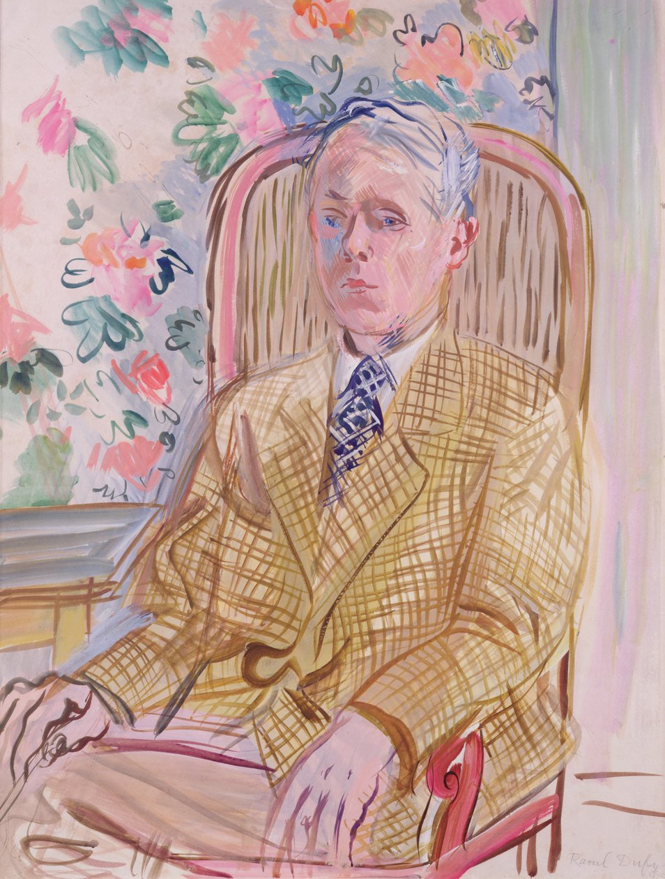 Autoportrét (akvarel na papíře) od Raoul Dufy