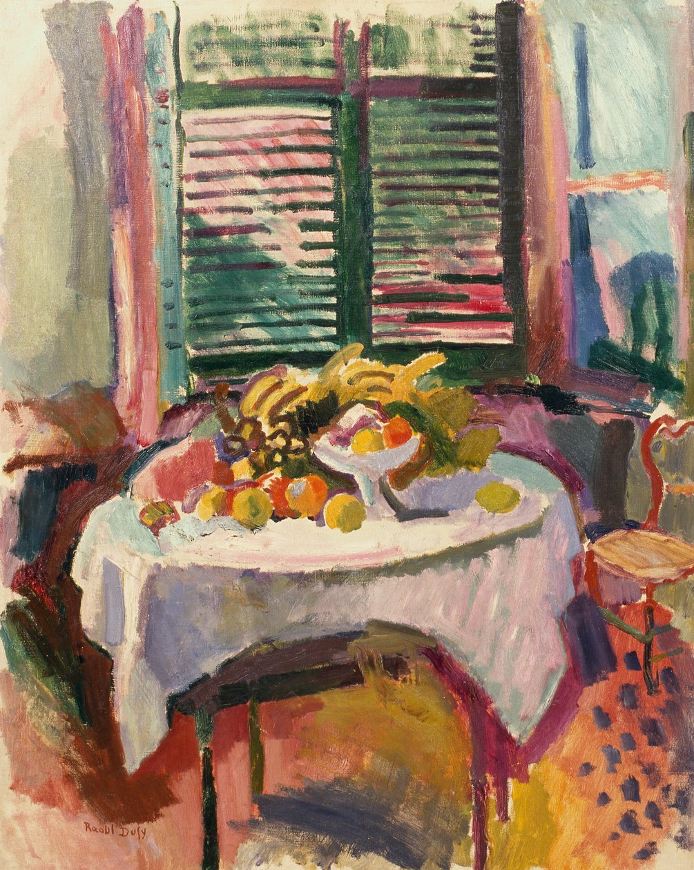 Zátiší se zavřenými okenicemi od Raoul Dufy