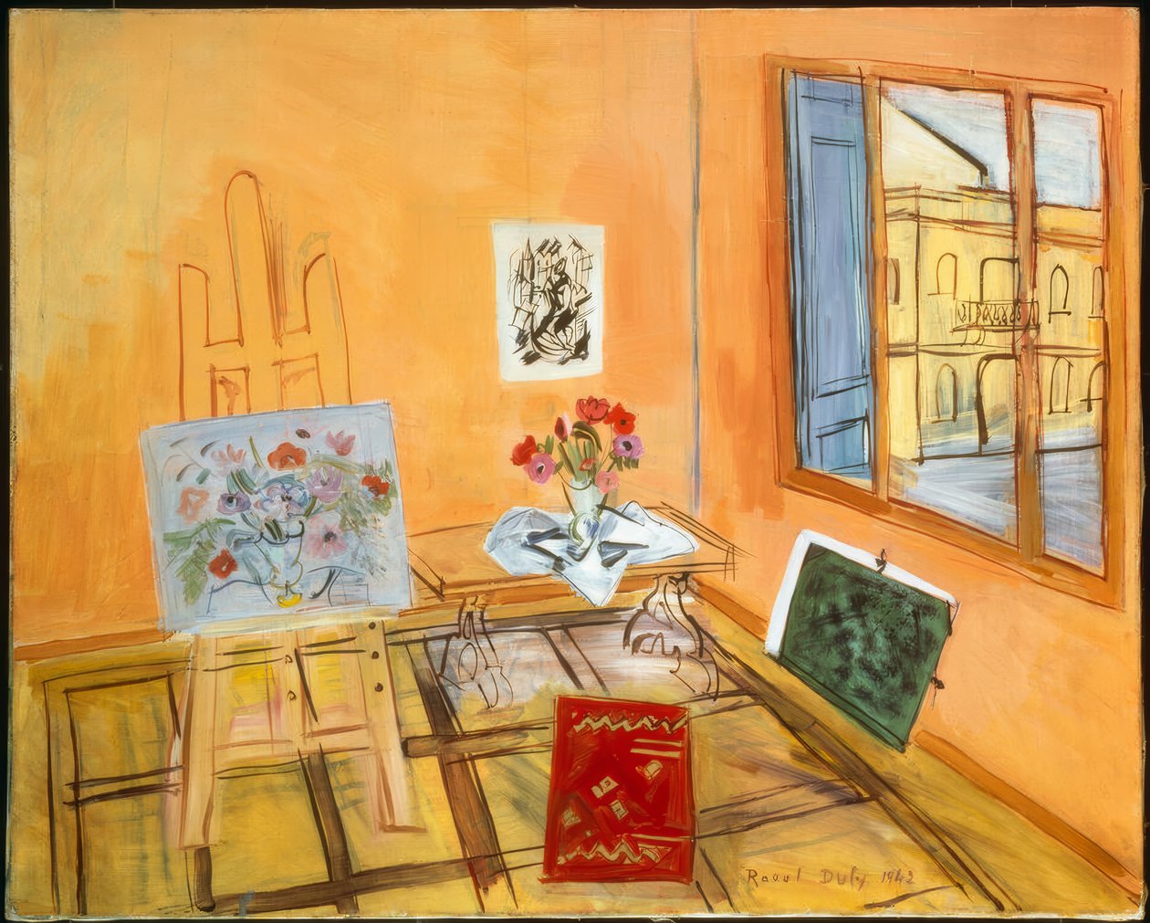 Studio s kyticí od Raoul Dufy