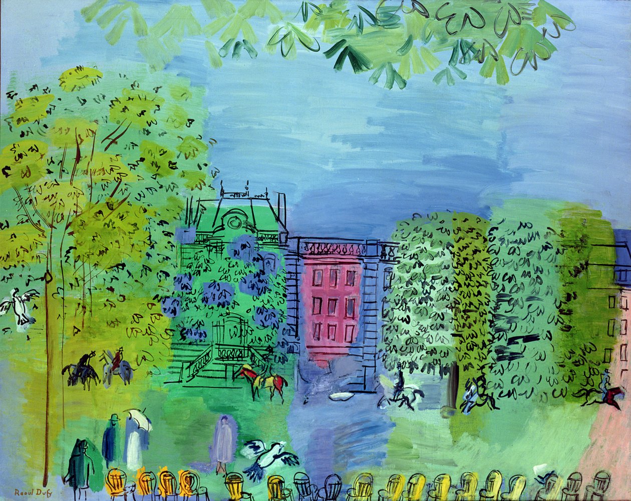 Alej v Bois de Boulougne, Paříž od Raoul Dufy