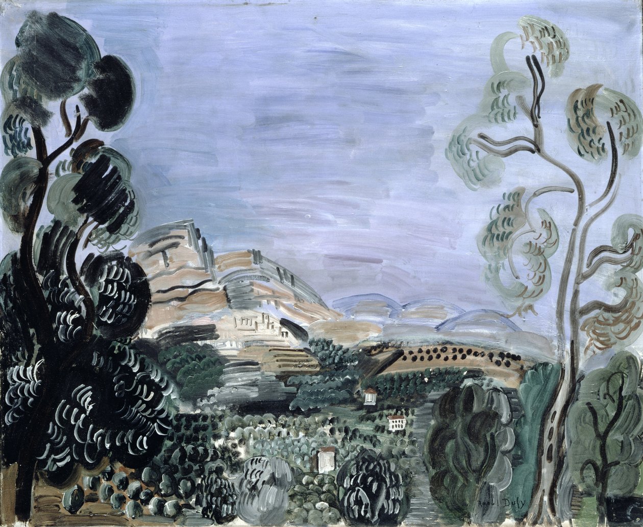 Zátoka Saint-Jeannet, asi 1922-23 (olej na plátně) od Raoul Dufy