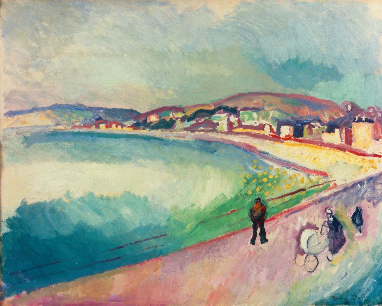 Pláž Sainte-Adresse od Raoul Dufy