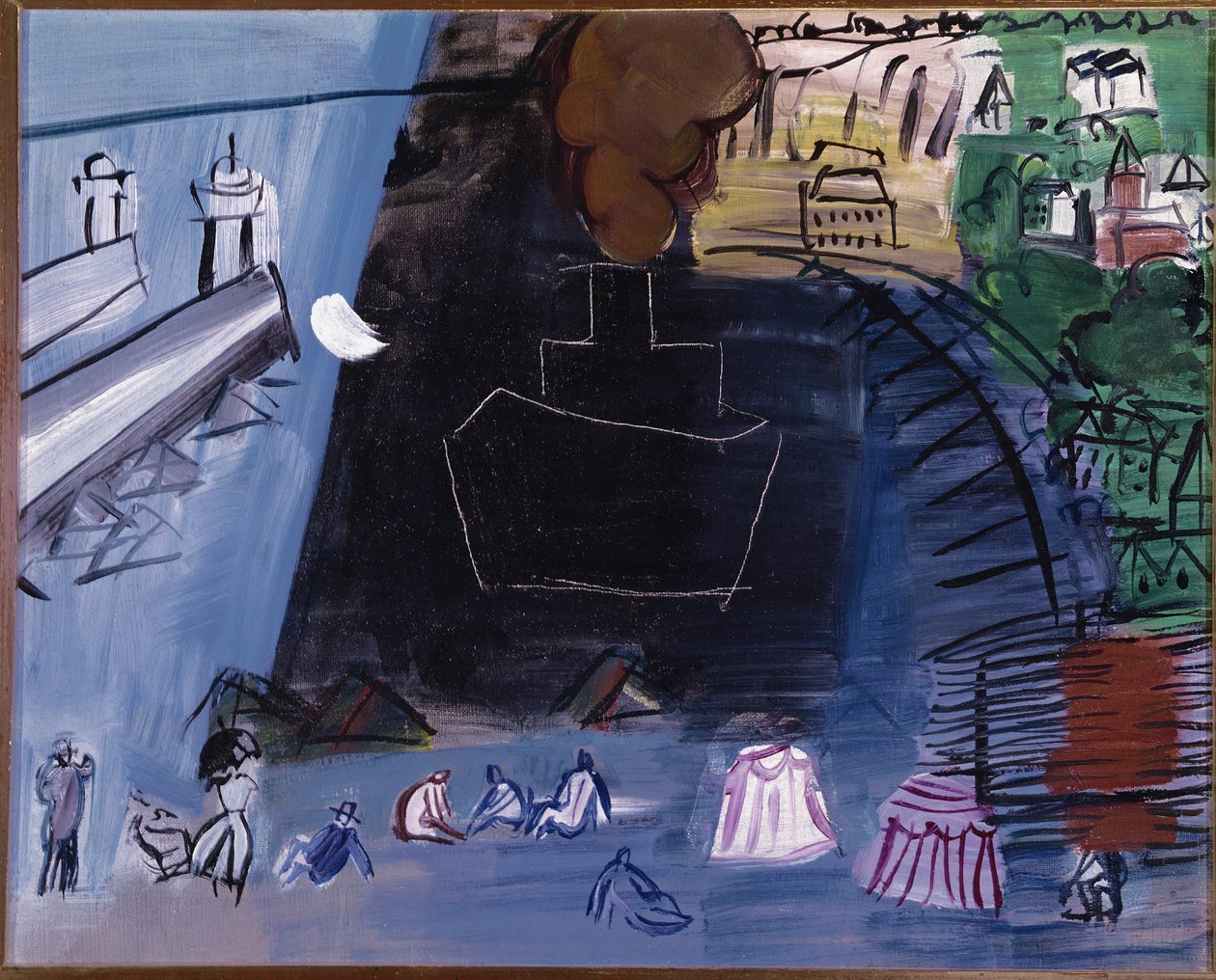 Černý náklad (olej na plátně, 20. století) od Raoul Dufy