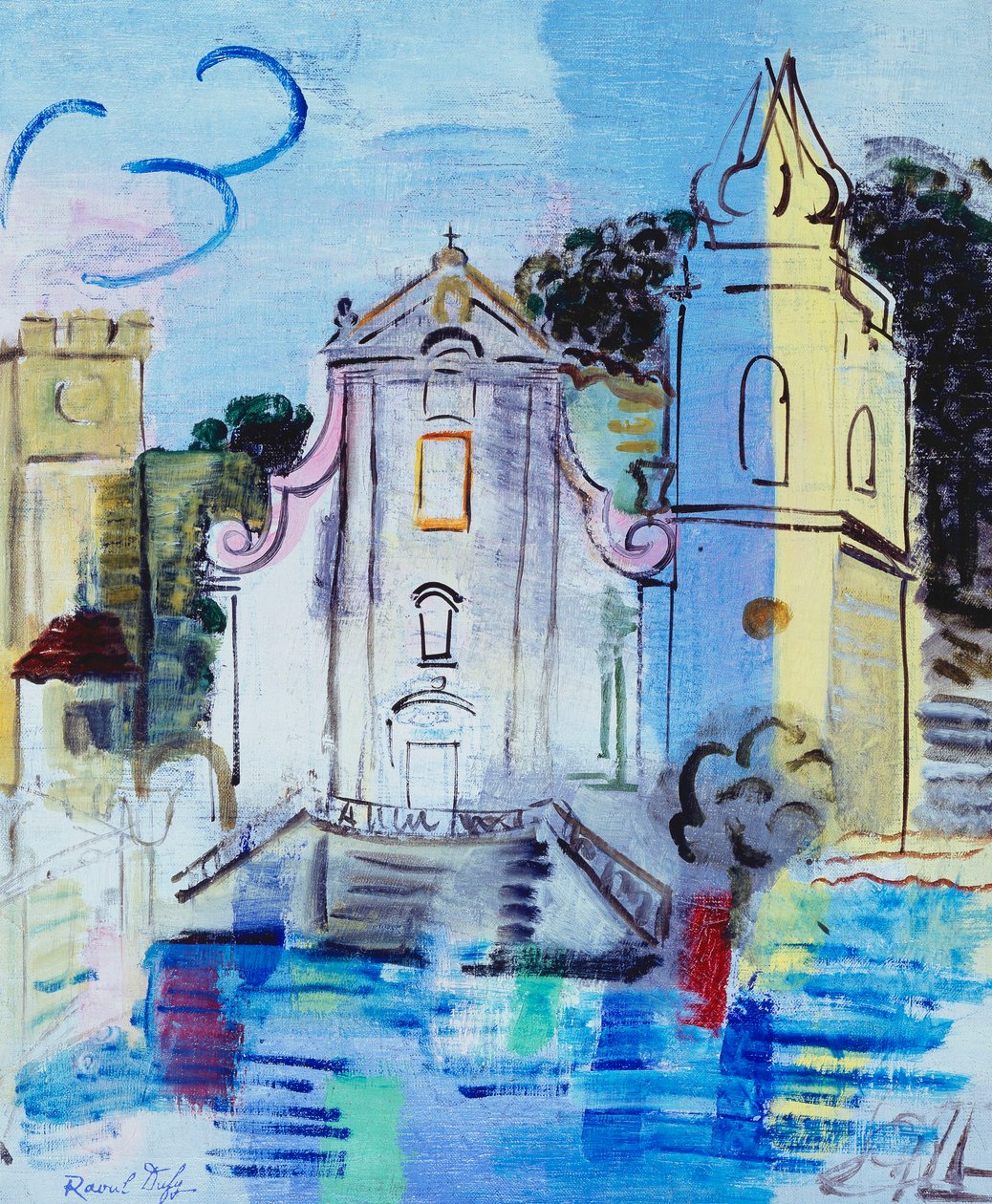 Kostel v Taormině; Leglise de Taormine od Raoul Dufy