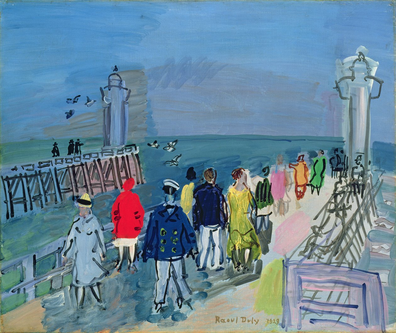 Molo v Trouville od Raoul Dufy