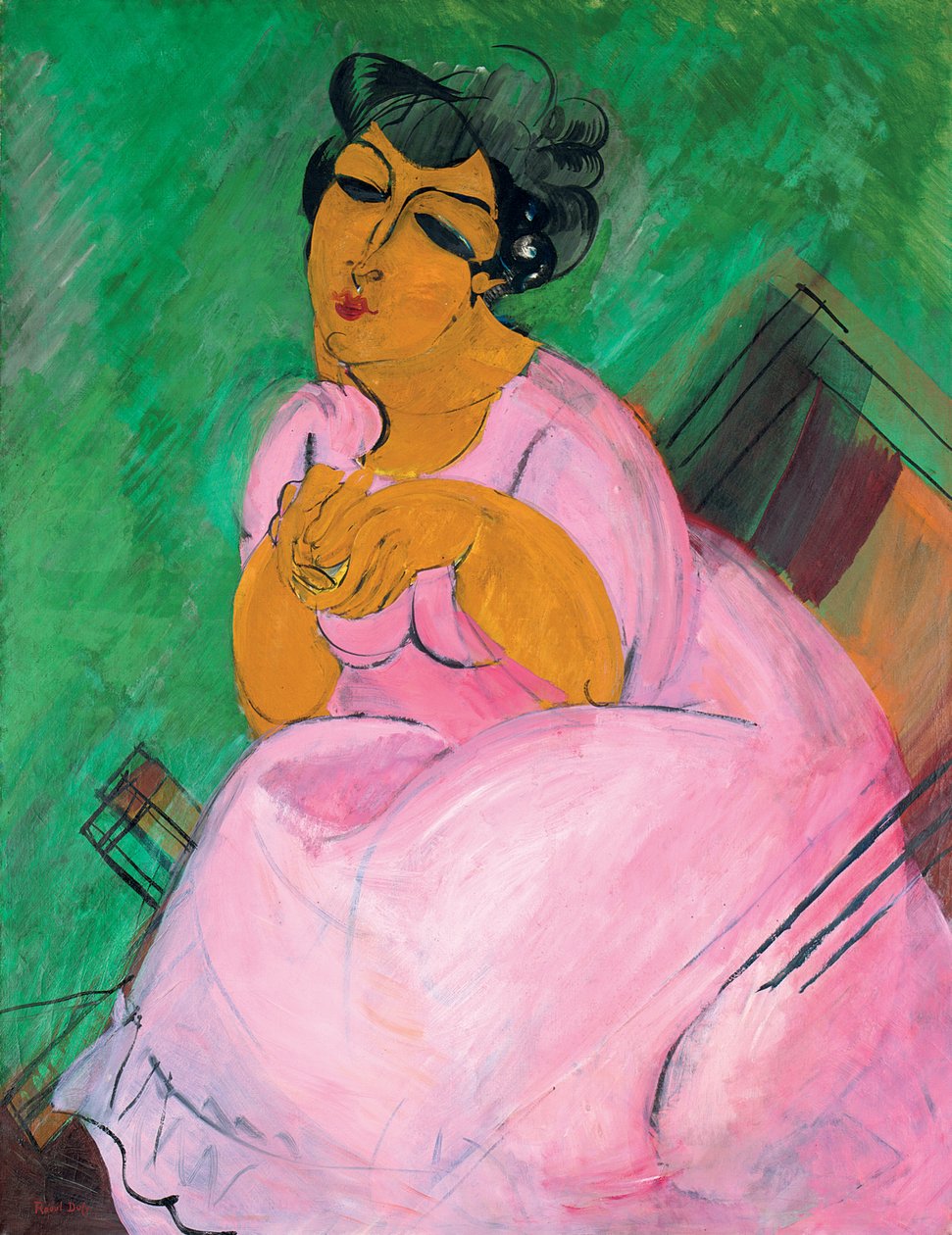 Dáma v růžovém (La Dame en Rose) od Raoul Dufy