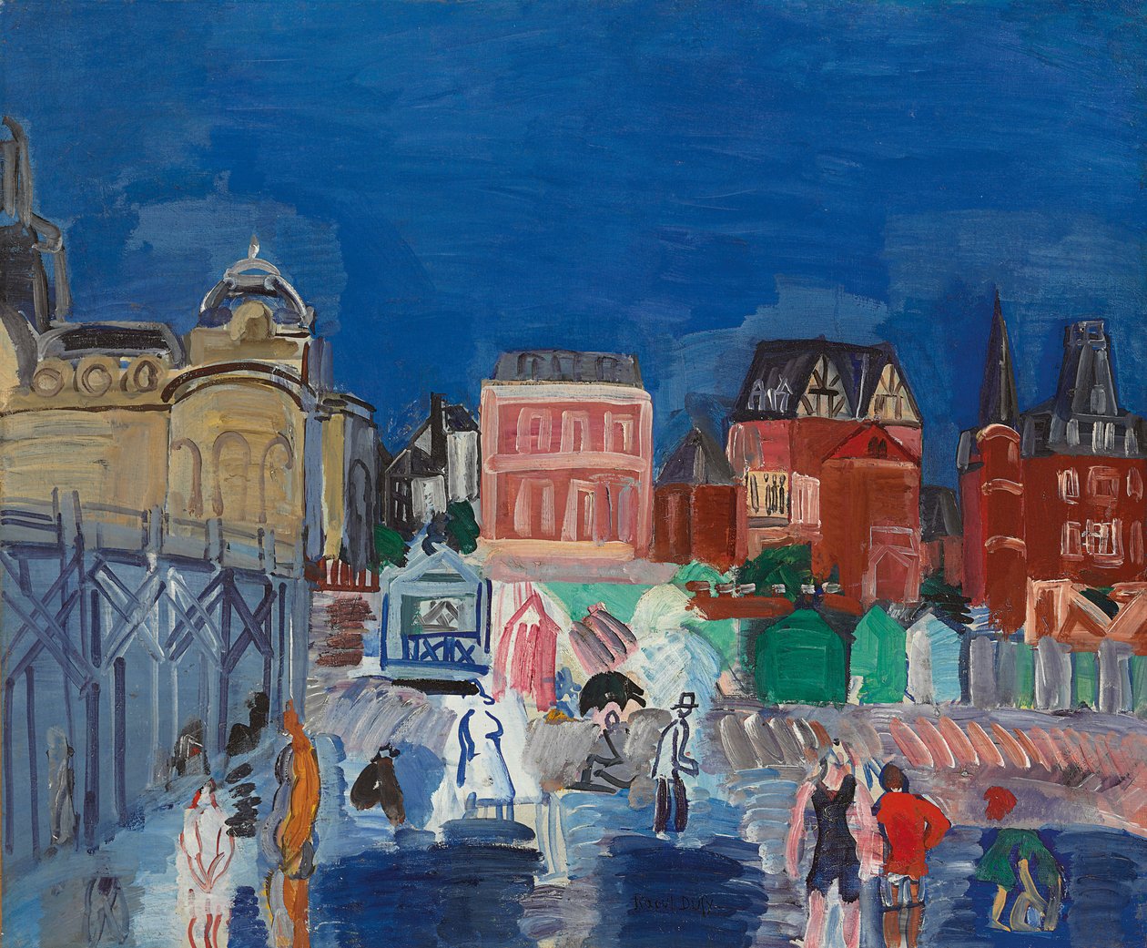 Lázně Marie-Christine; Les bains Marie-Christine od Raoul Dufy