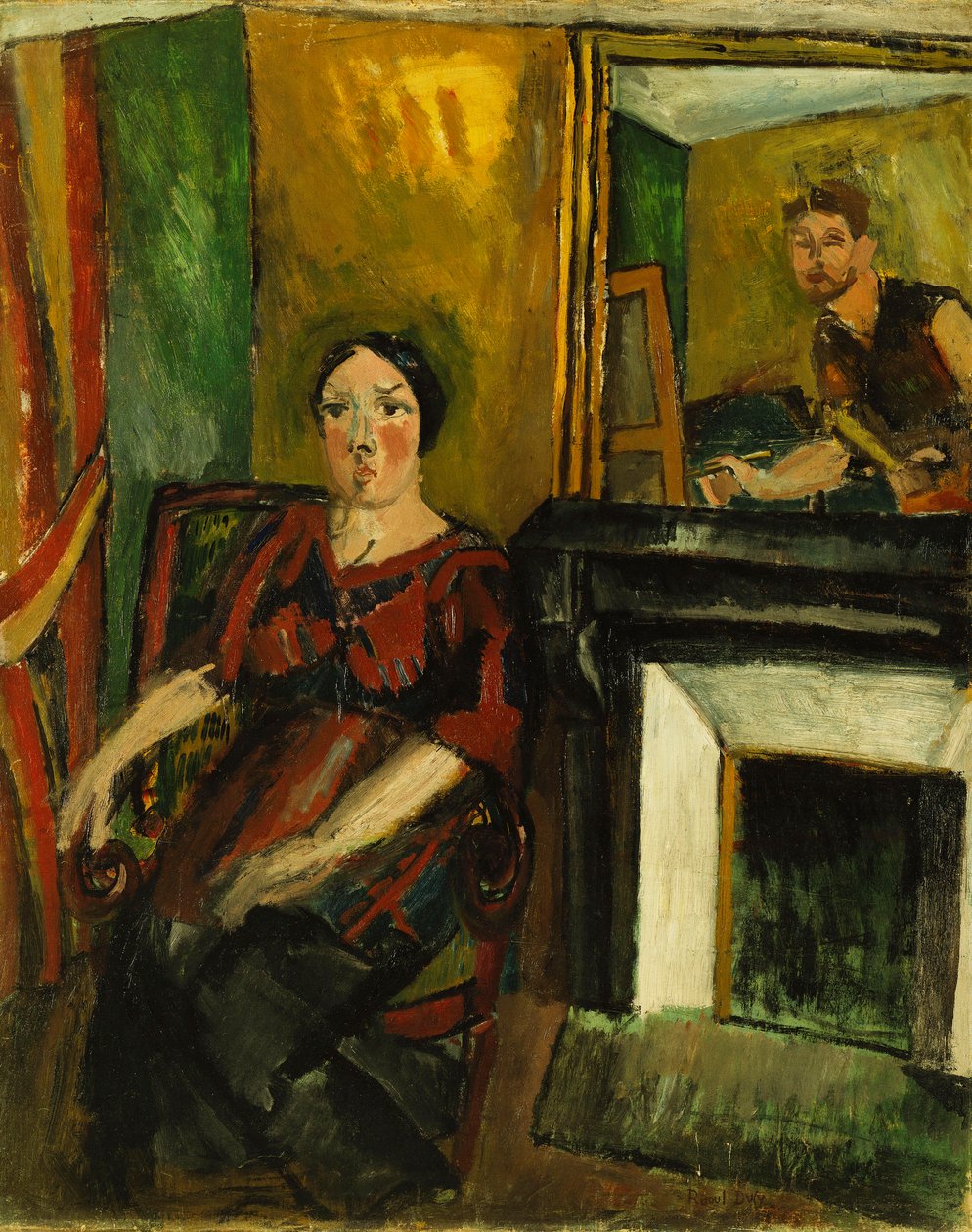 Malíř a jeho model; Le Peintre et son Modele od Raoul Dufy
