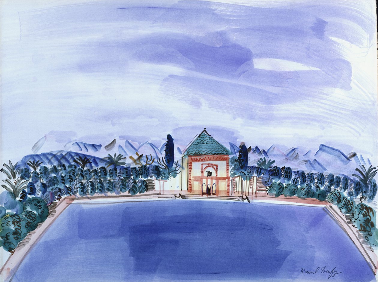 Bazén v Menara od Raoul Dufy