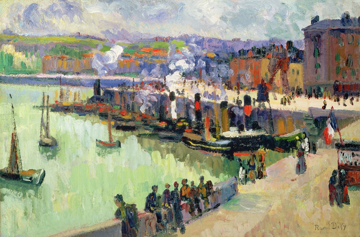 Přístav (olej na papíře) od Raoul Dufy