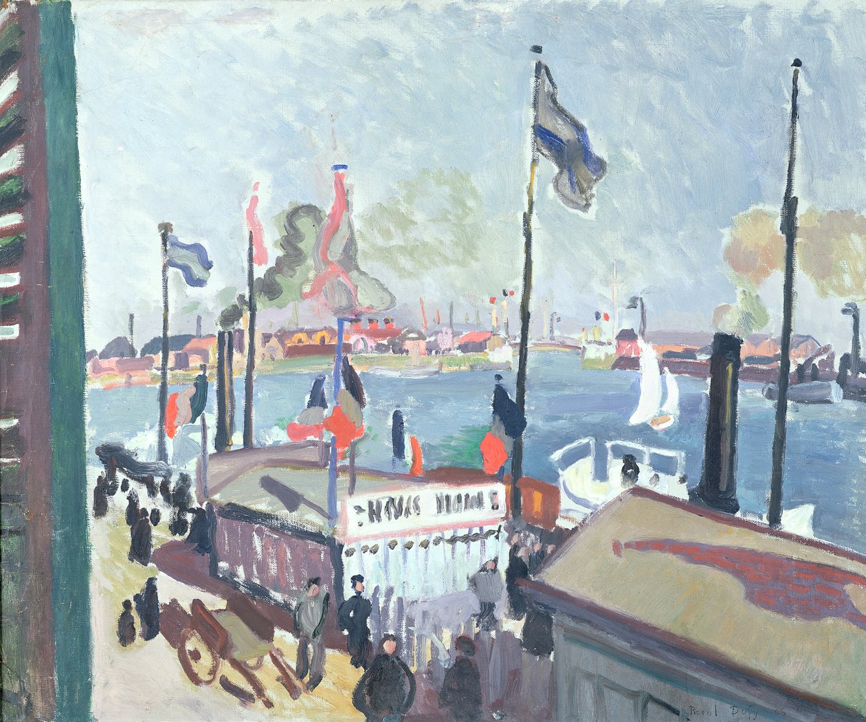 Přístav v Le Havru od Raoul Dufy