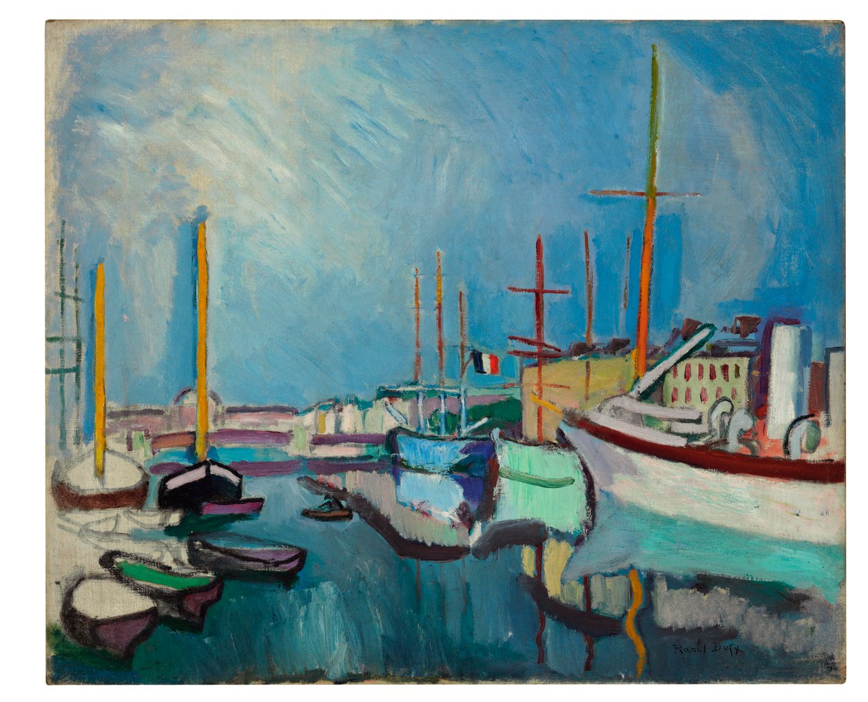 Přístav Le Havre, asi 1905-1906 (olej na plátně) od Raoul Dufy