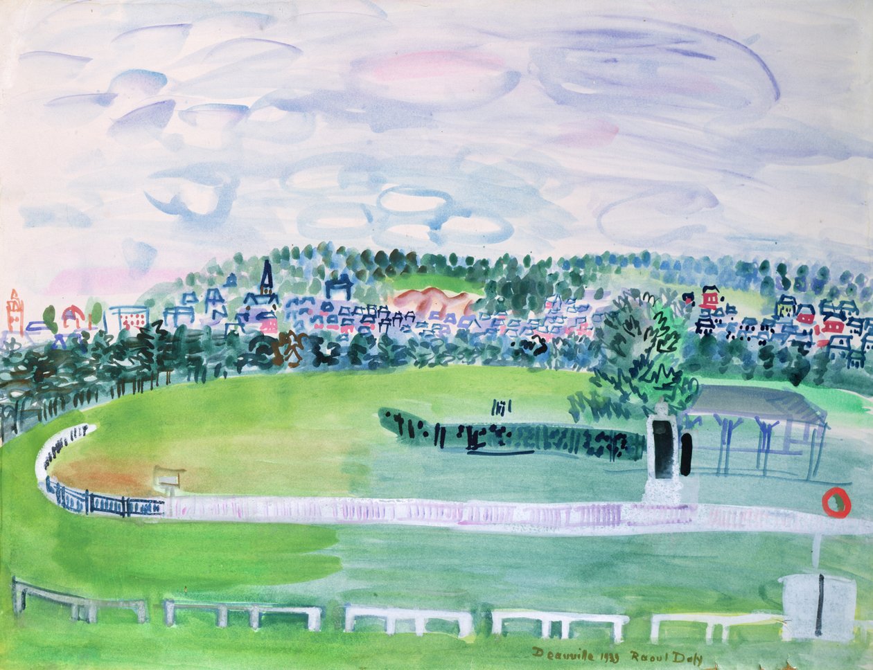 Dostihové závodiště v Deauville od Raoul Dufy