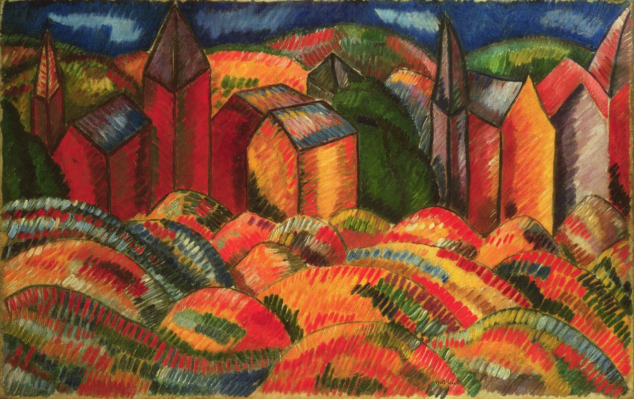Červené domy v Sainte-Adresse od Raoul Dufy