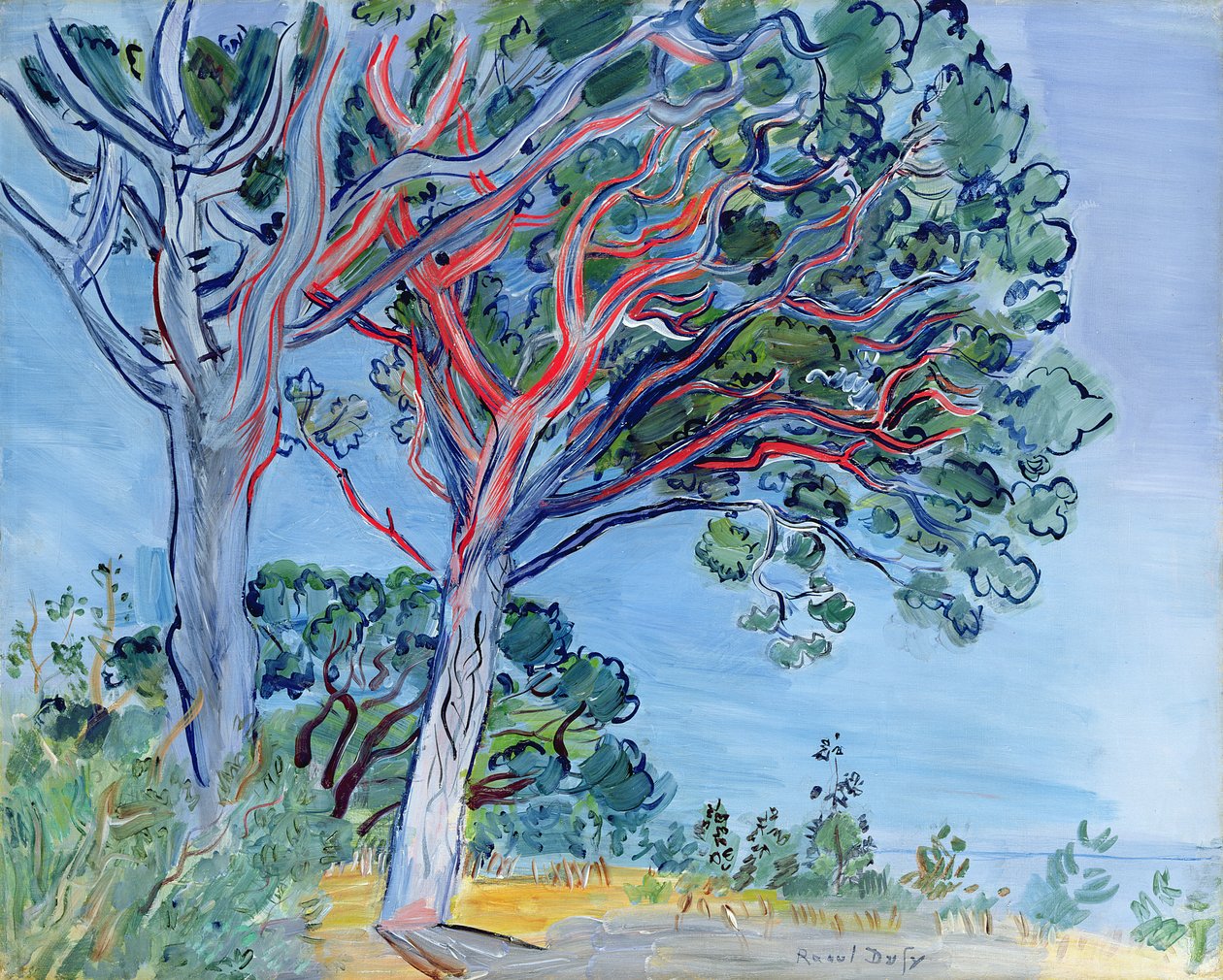 Červená borovice od Raoul Dufy