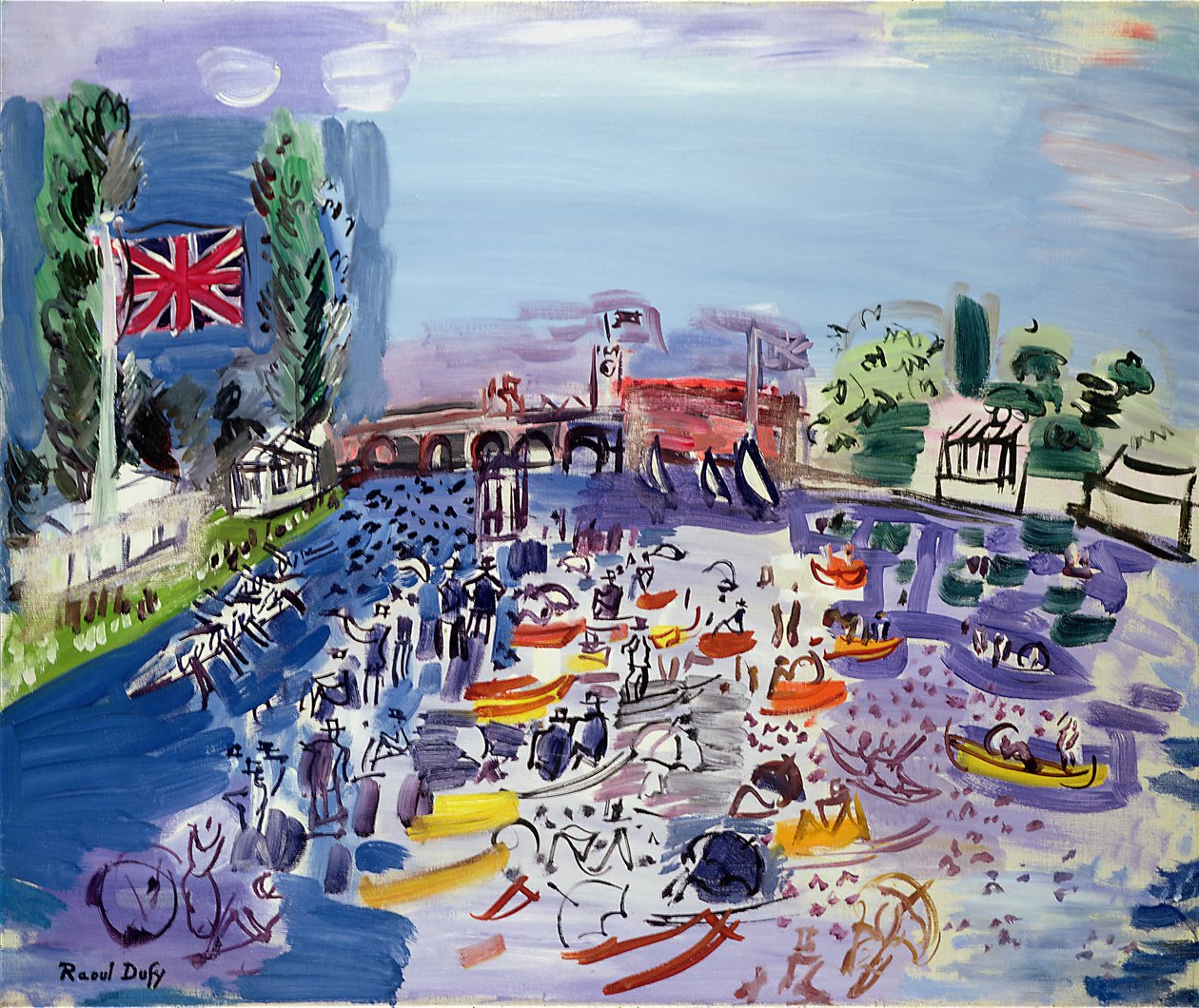 Regata v Henley, cca 1930 od Raoul Dufy