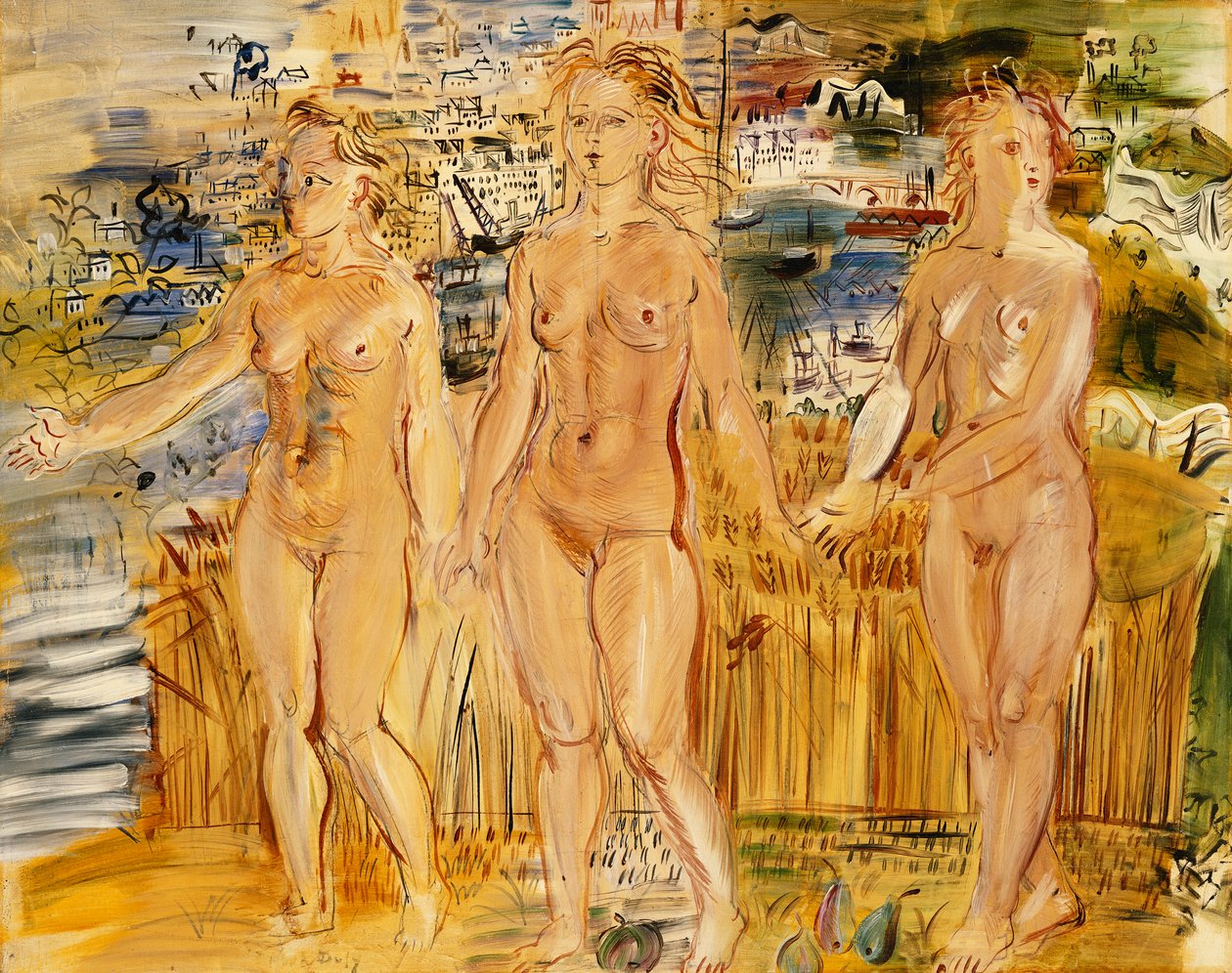 Tři Grácie; Les Trois Graces od Raoul Dufy