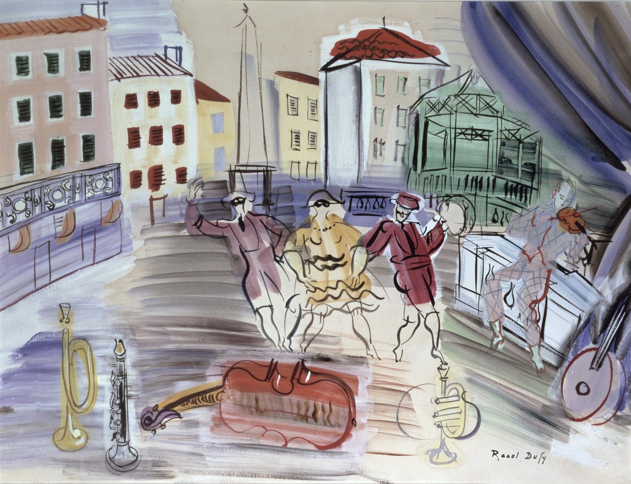 Tři masky od Raoul Dufy