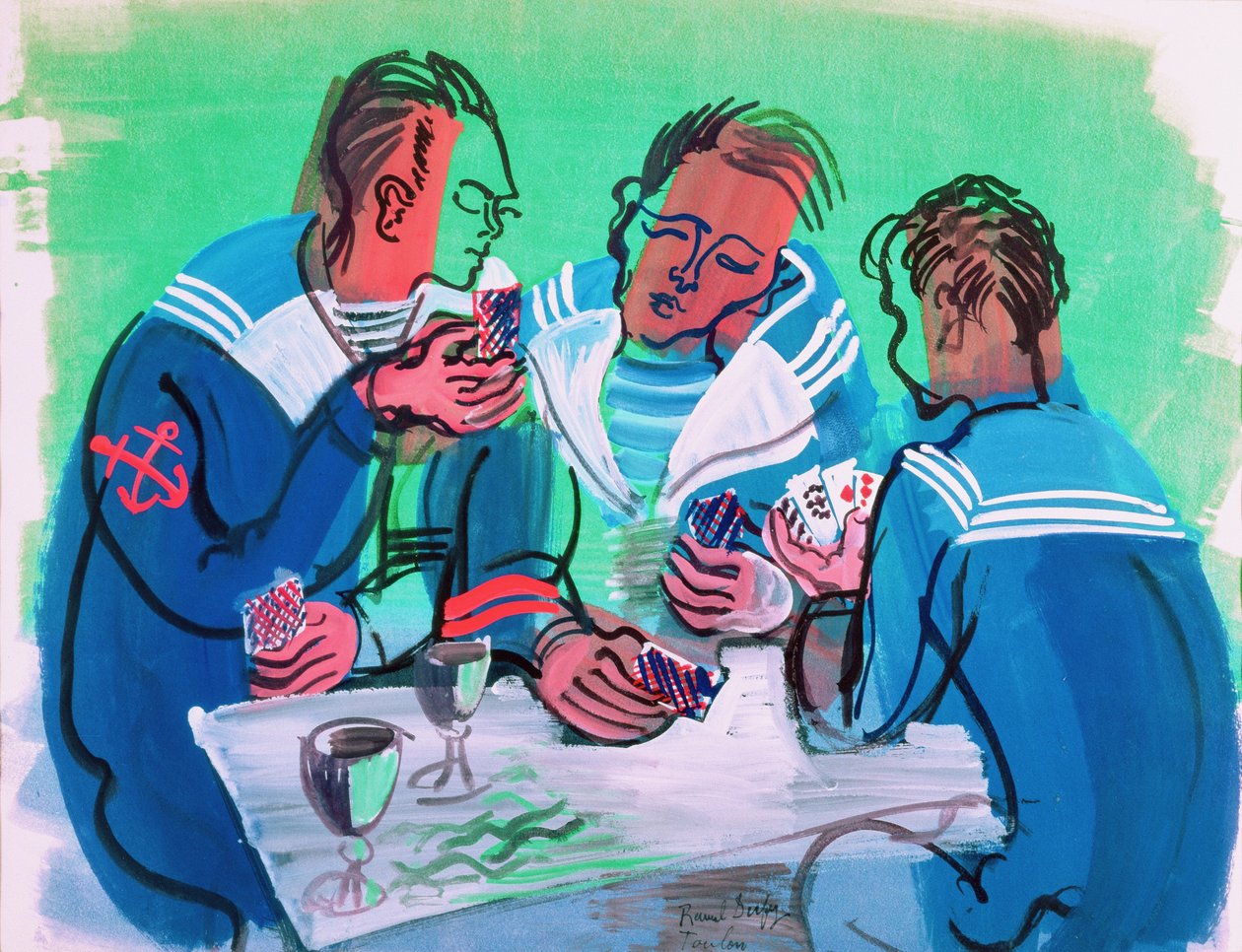 Tři námořníci od Raoul Dufy