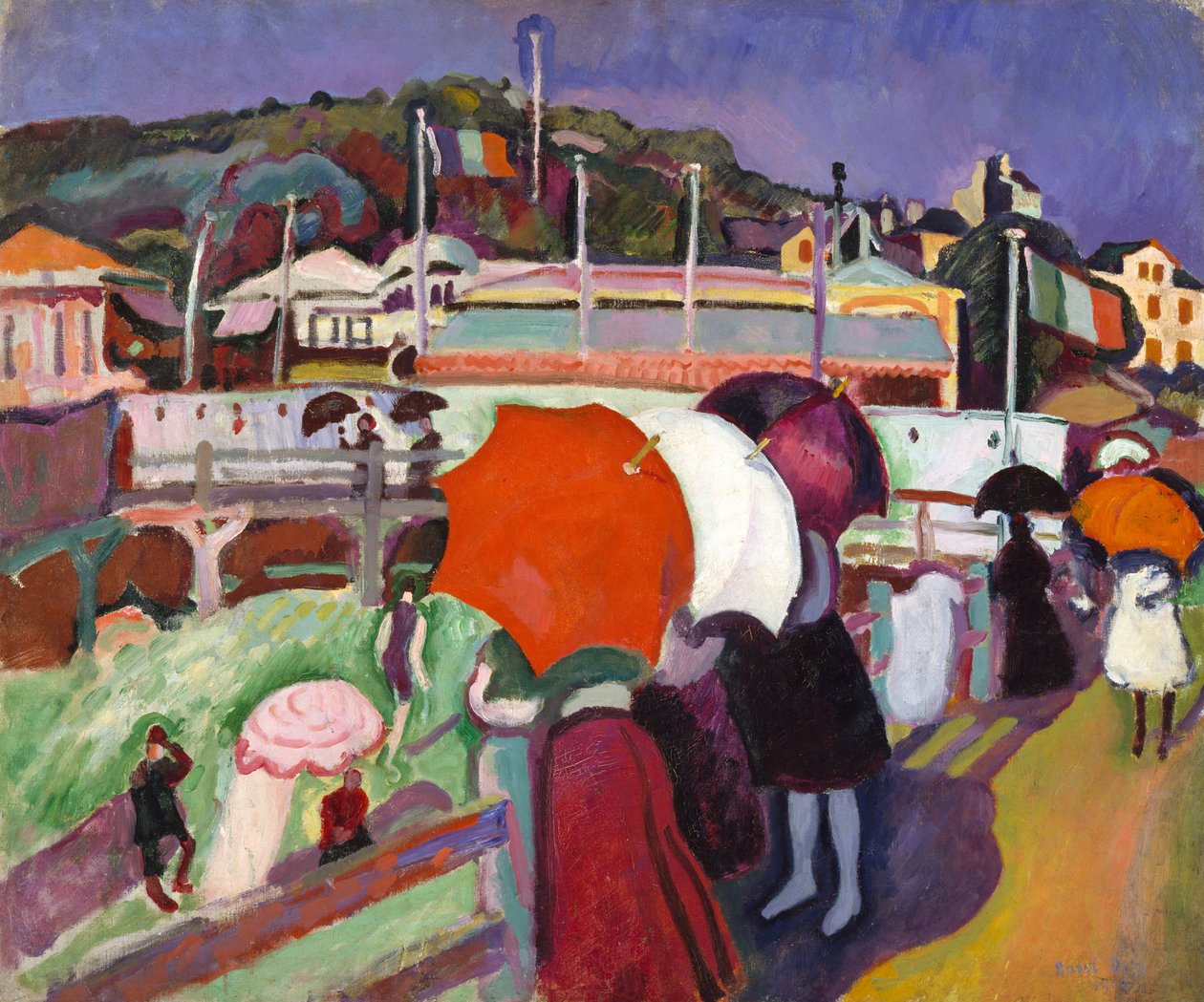 Tři deštníky od Raoul Dufy