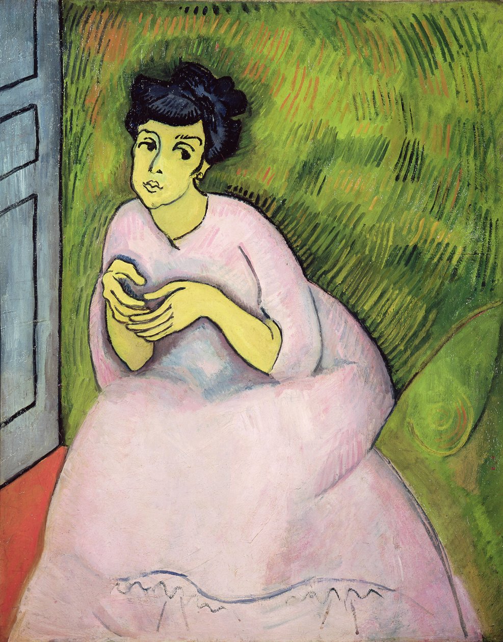 Žena v růžovém od Raoul Dufy