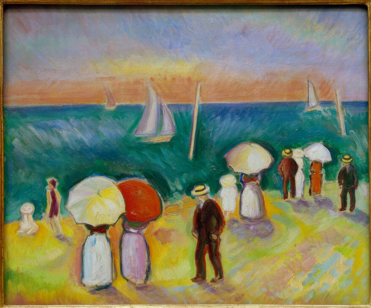 Pláž Sainte-Adresse od Raoul Dufy