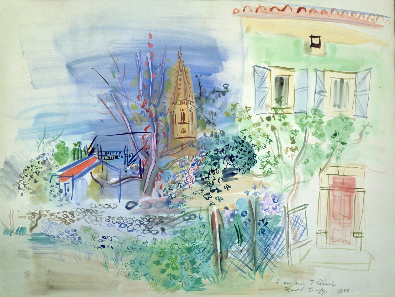 Pohled na Perpignan od Raoul Dufy