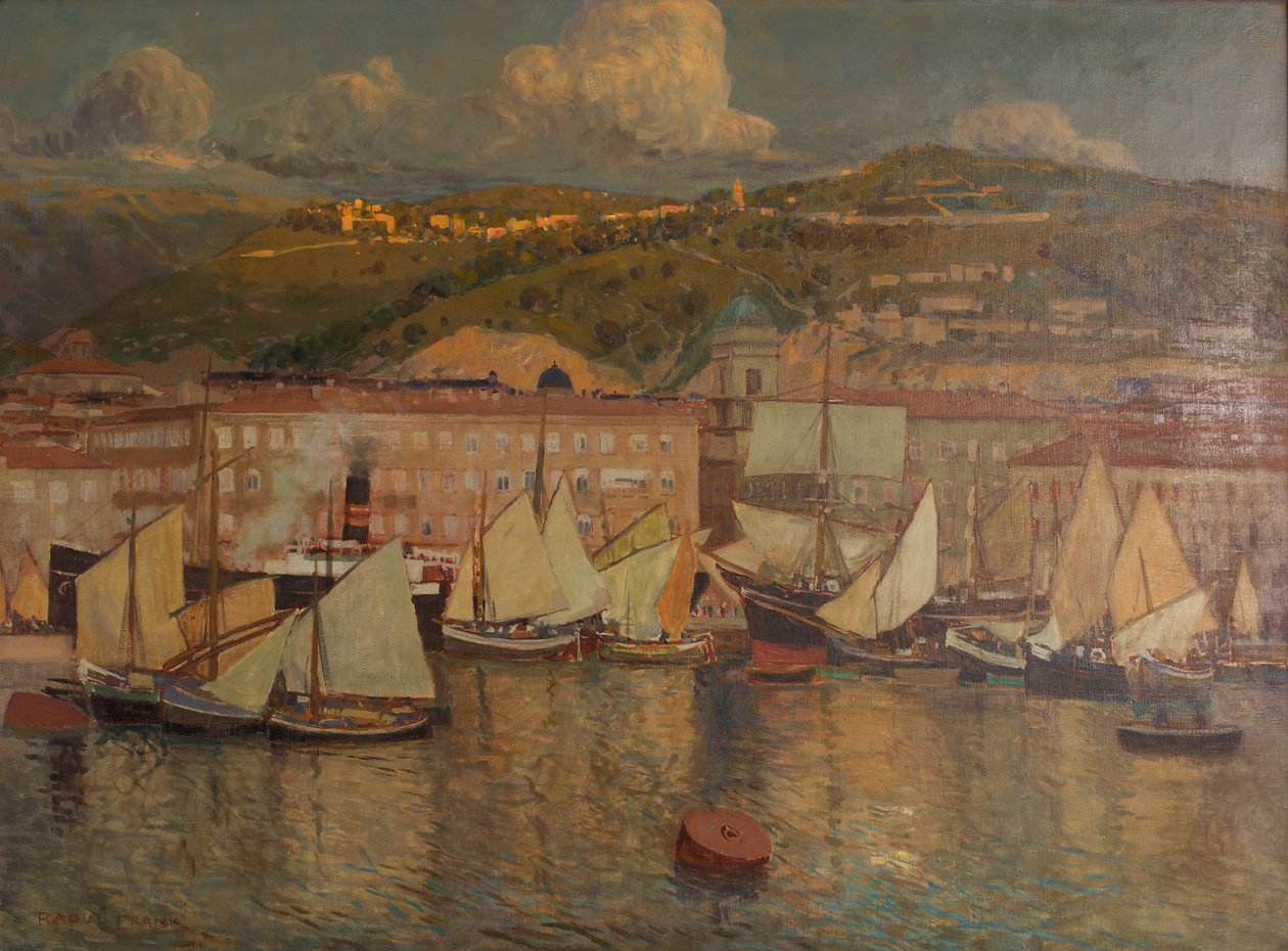 Letní večer (přístav Fiume) od Raoul Frank